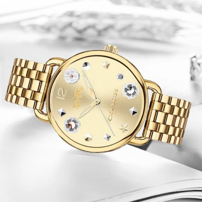jam tangan wanita  Coach flower rantai DM3.2cm