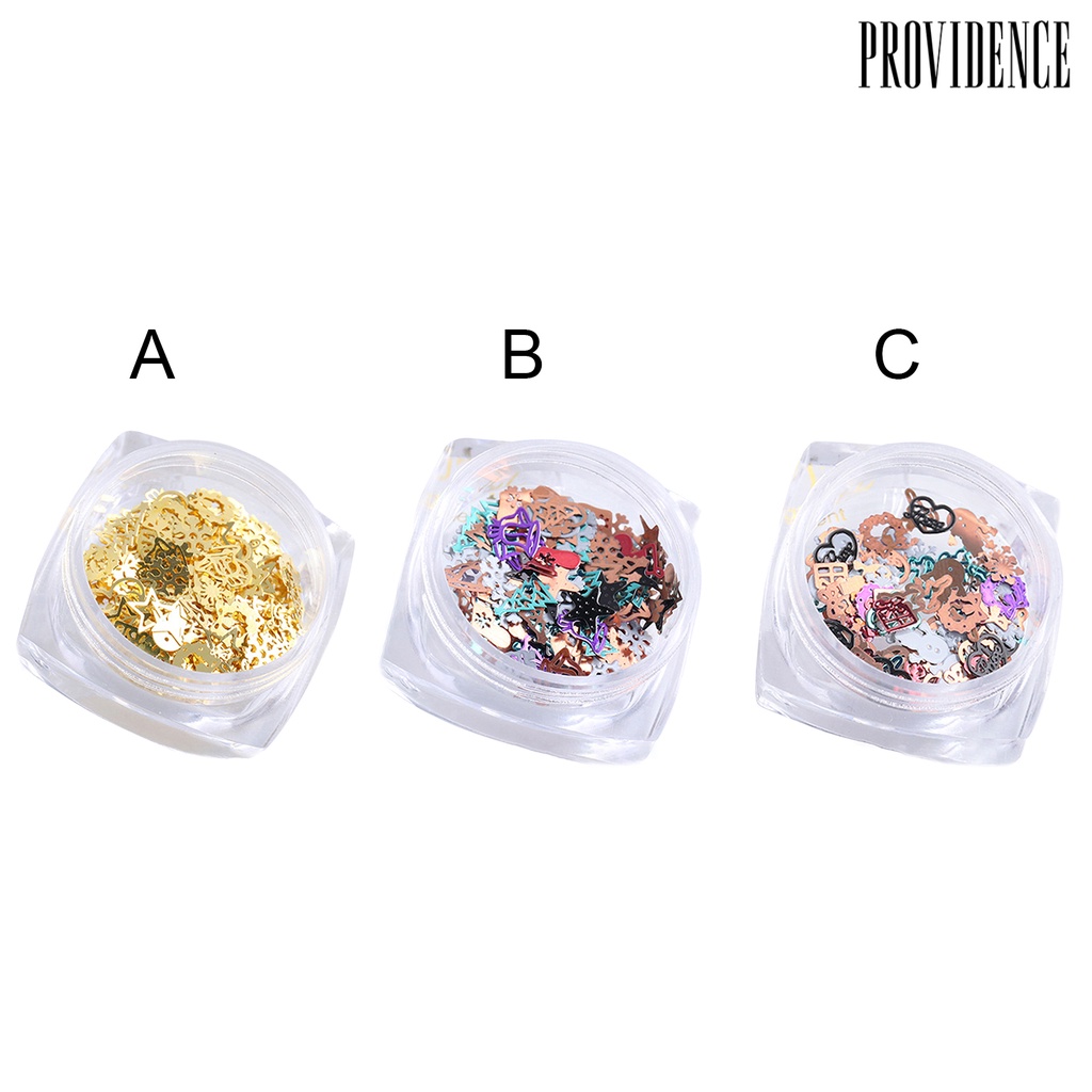 Providence 1 Box Nail Studs Christmas Style All-matched Mixed Color 3D Nail Manicure Decor for Nail Design