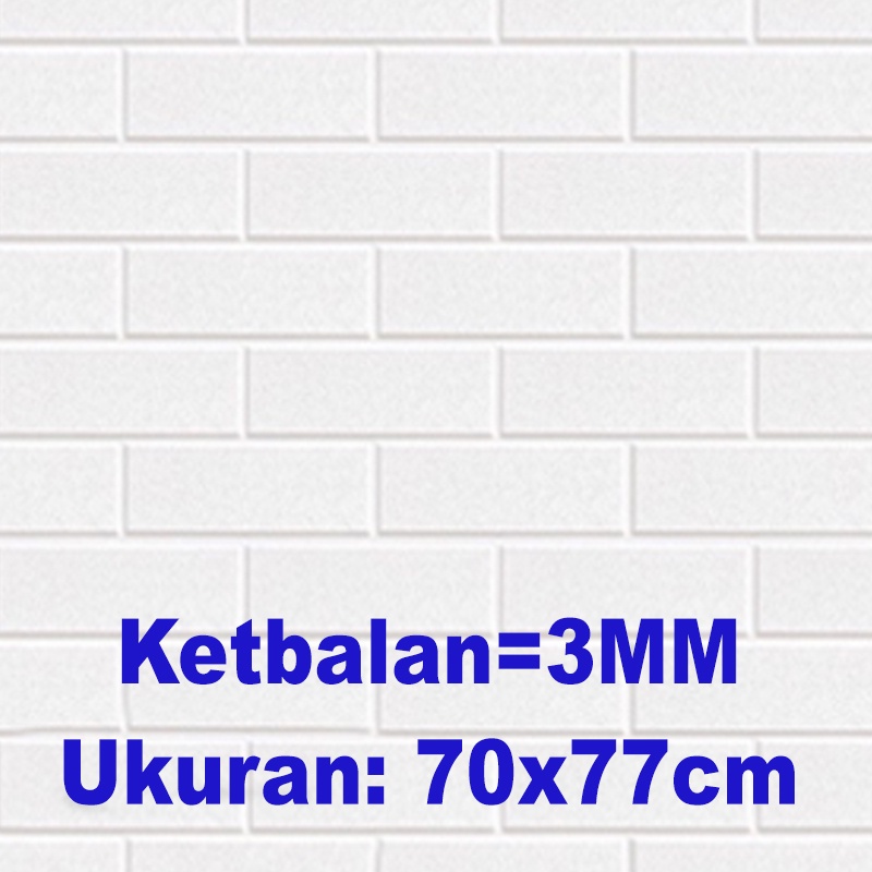 (KaLaTO) Wallpaper dinding 3d motif gambar wallfoam Dekorasi Kamar murah 70x77cm-BK3-0 3.5mm