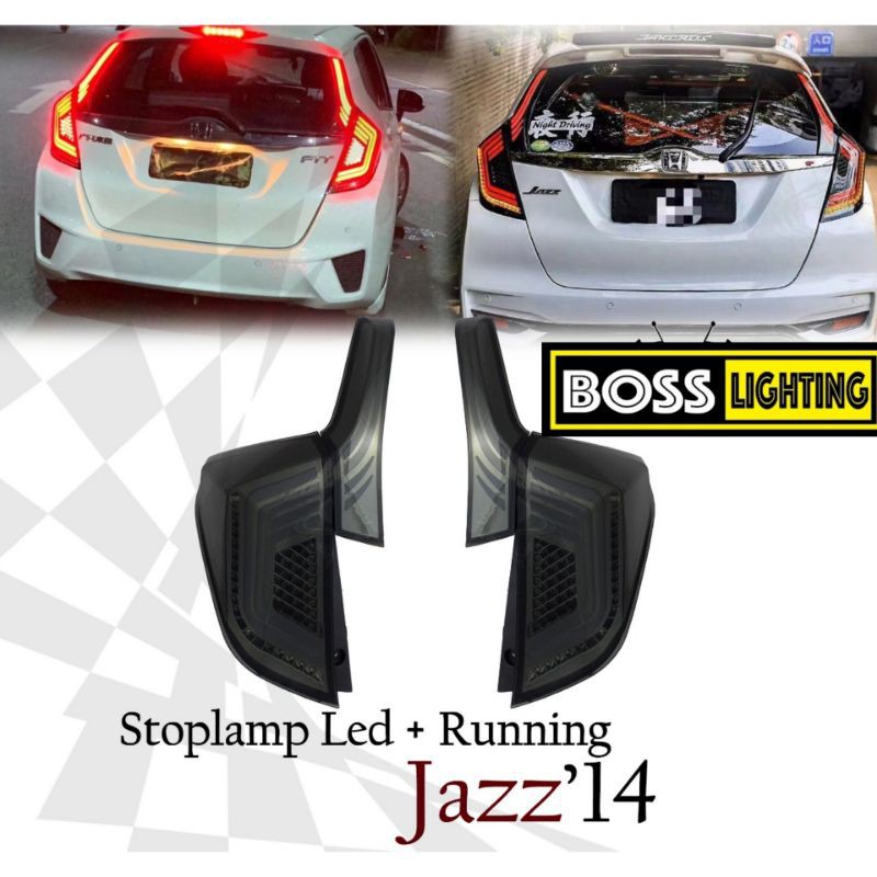 STOPLAMP HONDA JAZZ GK5 TAILIGHT RUNNING SMOKE