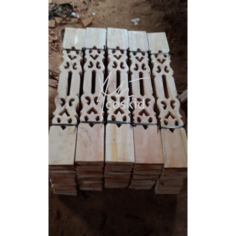 pagar kayu motif cengkeh
