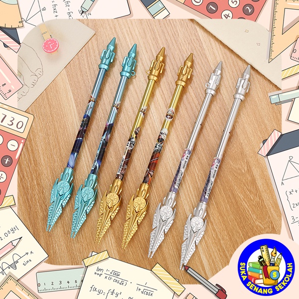 

SELUSIN Pulpen / Pena Karakter Motif Spear Keren Pedang S0229