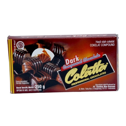 Jual Colatta Dark Compound Gr Colata Dcc Kecil Gram Shopee