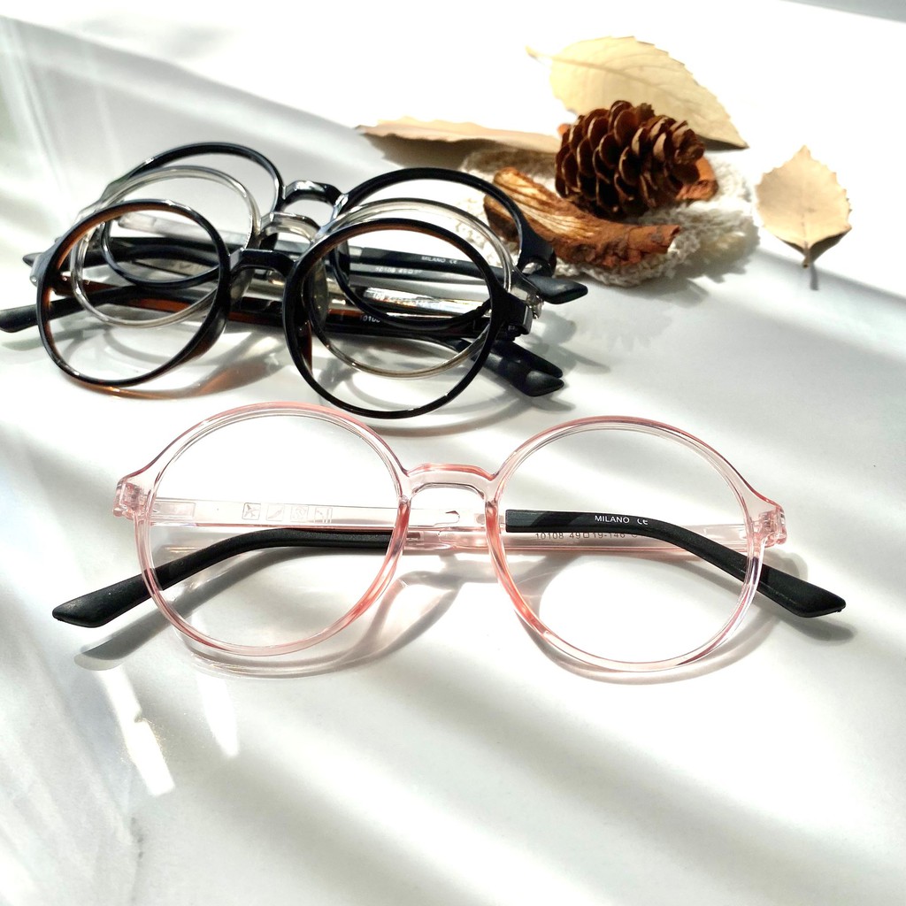 ARIEL - Frame Kacamata Korea Bulat Plastik