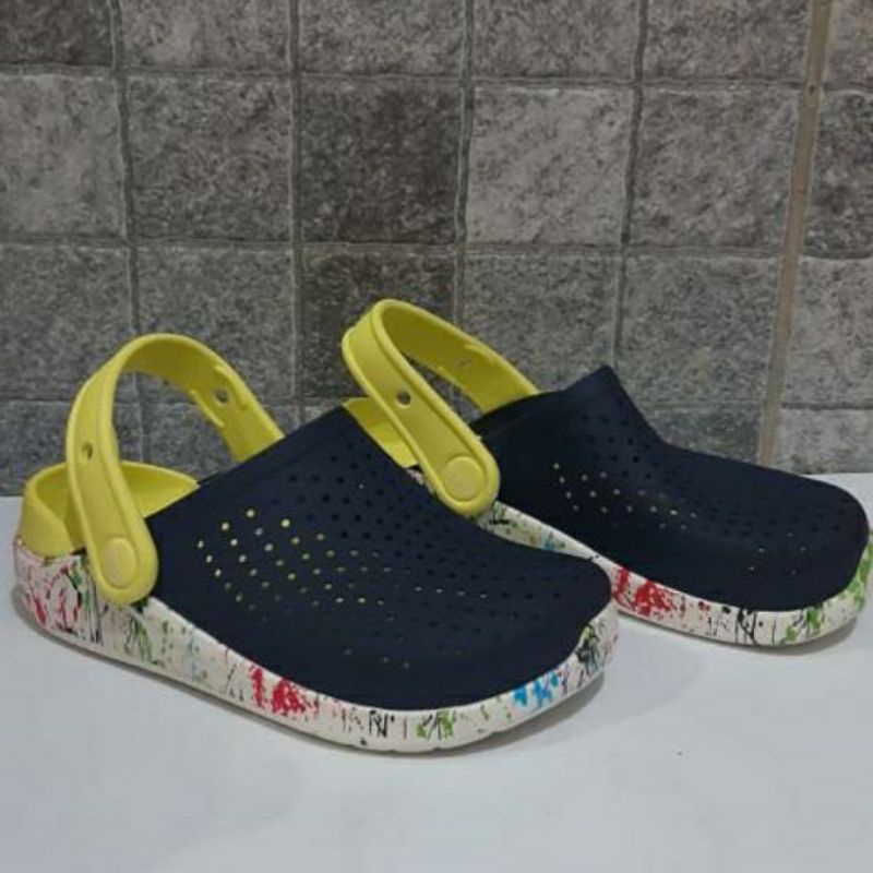 Sendal Crocs Anak Crocs Literide Motif Clog Kids And Junior Original