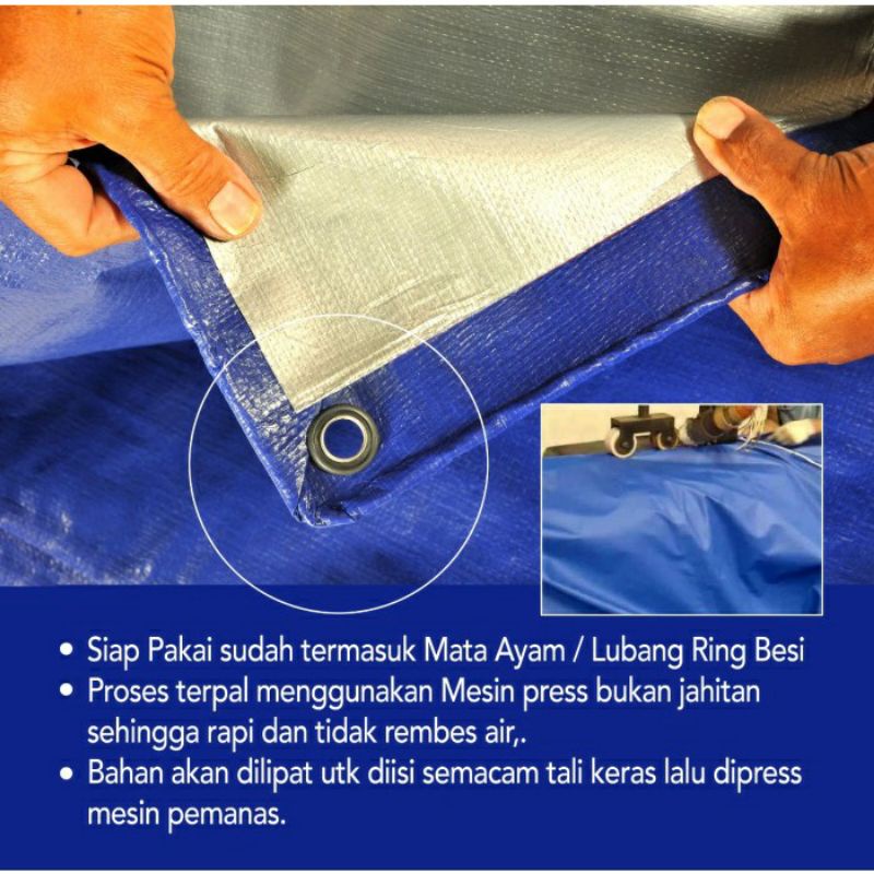 Terpal a8 korea ukuran 2x3 meter, 2x4 meter, 2x5meter, 3x3 meter, 3x4 meter, 3x5 meter