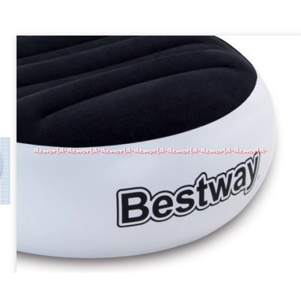 Bestway Kursi Tidur Santai Hitam Sofa Pompa Balon Bludru Black