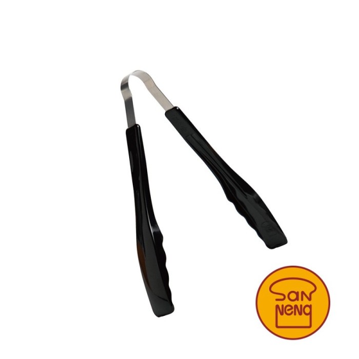 Sanneng SN4014 - Food Tong Black 21.5cm / capit makanan / kue/ bakery