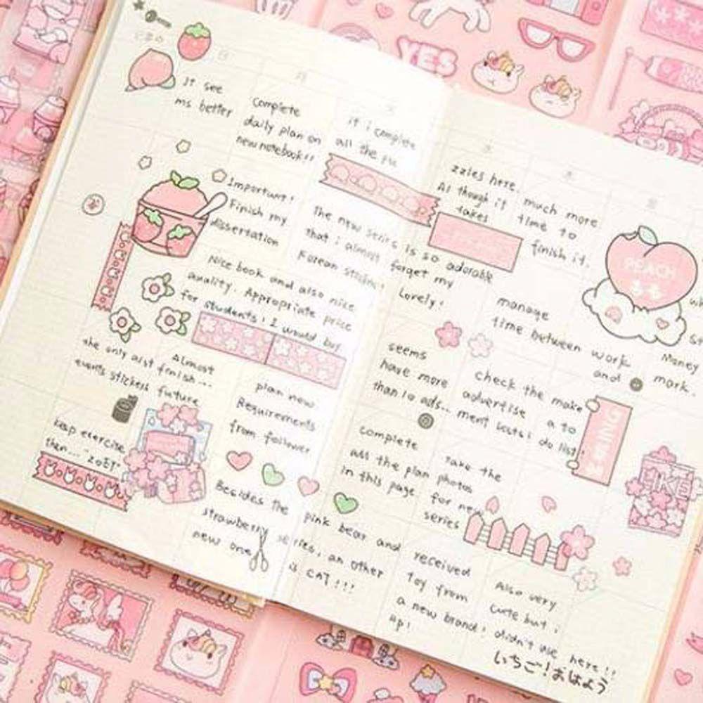 Agustinina Stiker Hias DIY Hadiah Untuk Anak-Anak Scrapbooking Flash point frosted Label Handmade Craft Diary Dekorasi Kertas