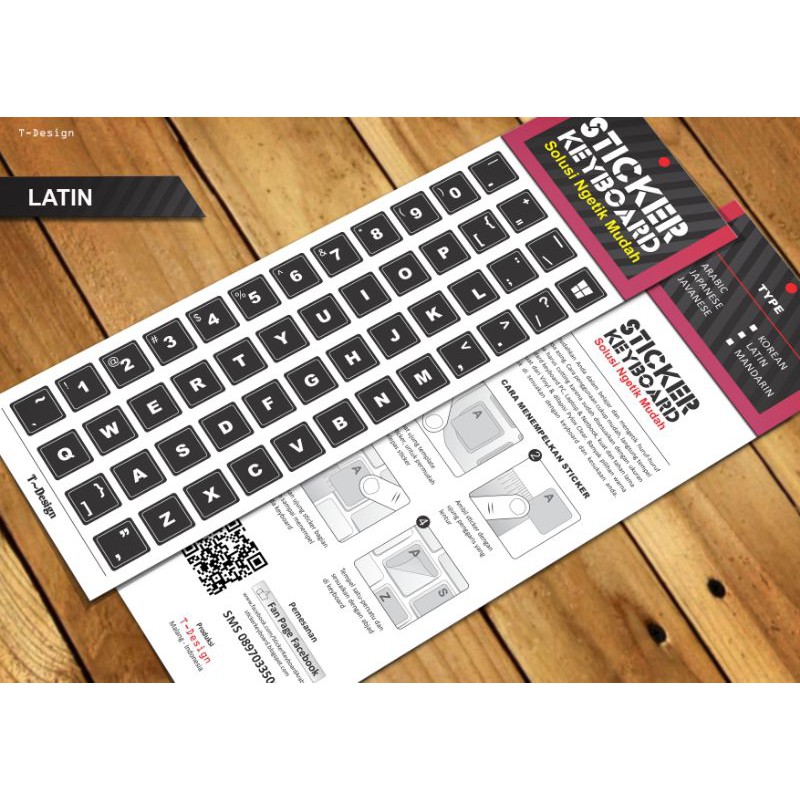 

Sticker Keyboard Latin - Black