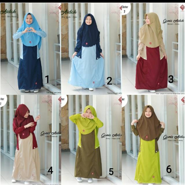 Gamis Aidah by ANV Junior