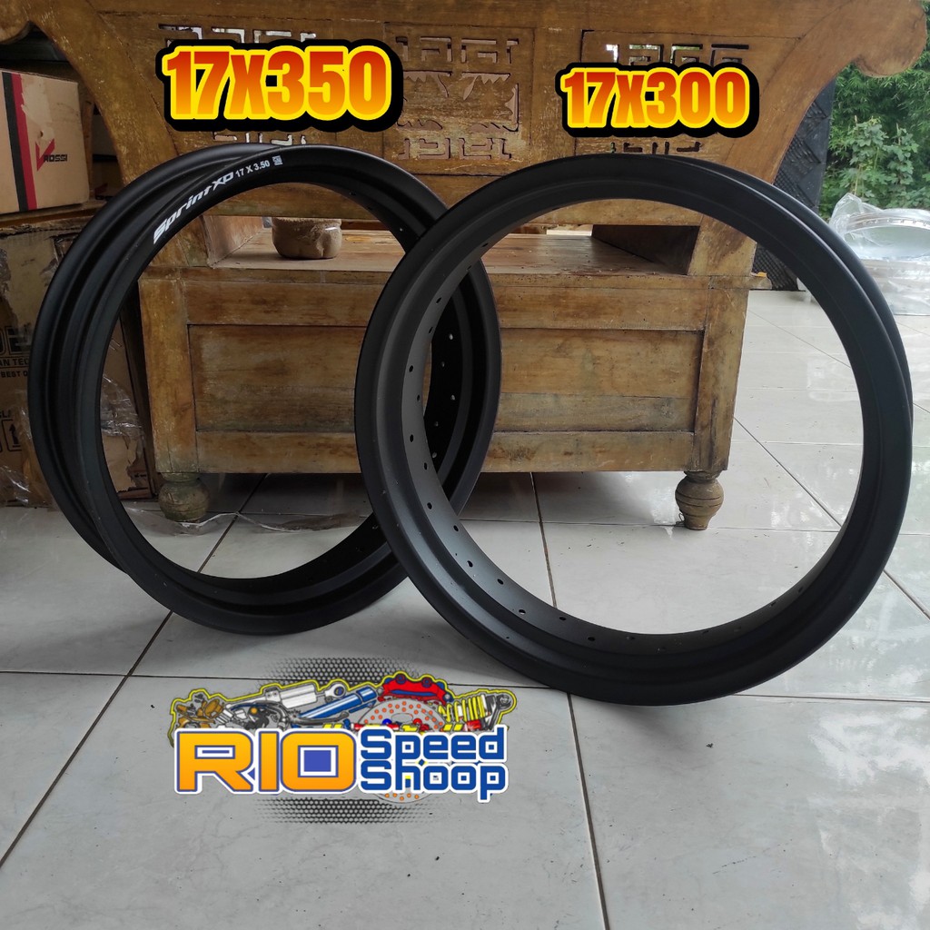 Velg Rossi Sprint XD Ring 17 Tapak Lebar 300/350 Sepasang 2pcs
