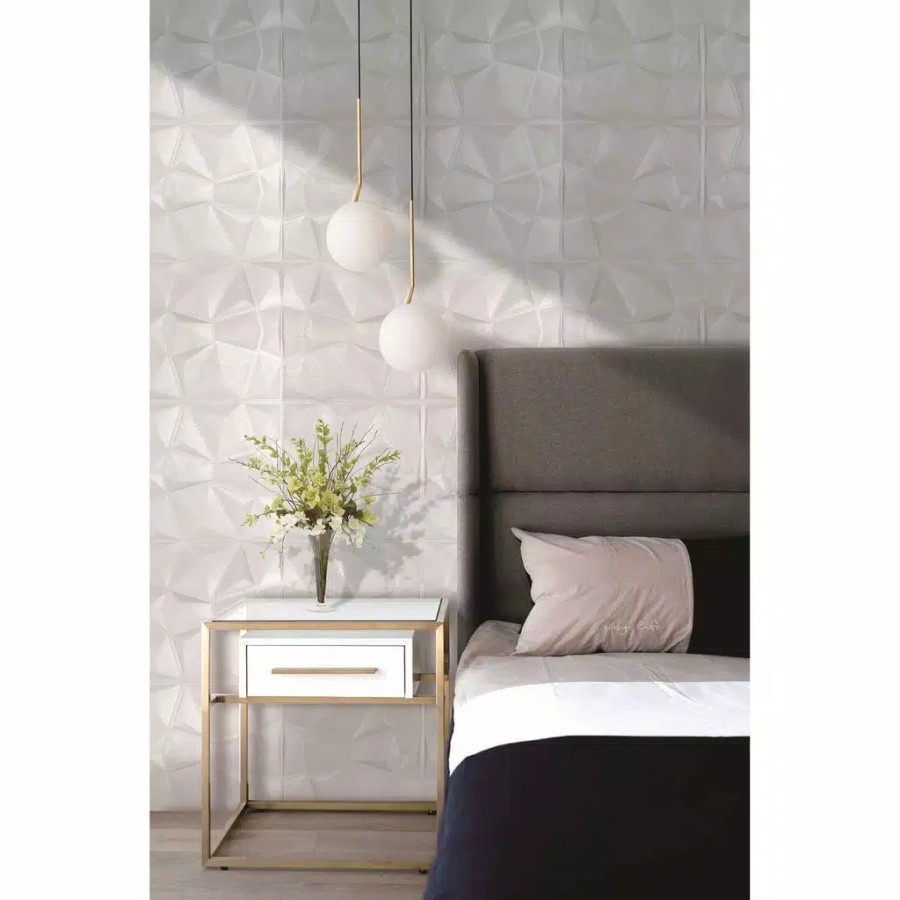Wallpaper Dinding Foam Wallfoam Brickfoam 3D Dekor Kamar Motif Diamond-3