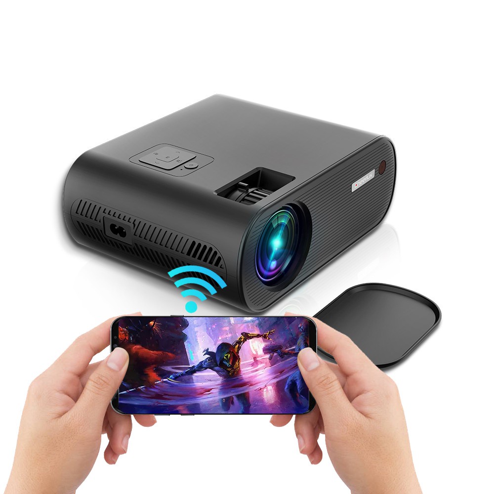 CHEERLUX C10 WiFi ATV - Projector 720P 2600 Lumens - Support 1080P - Built-in Anycast Mirroring