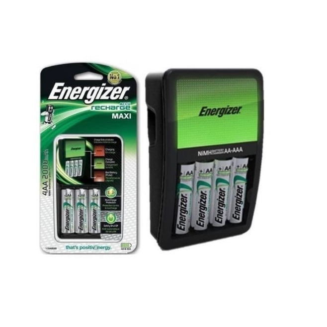 Baterai Charger Energizer Maxi / Battery Recharge AA 2000mAh 4pcs