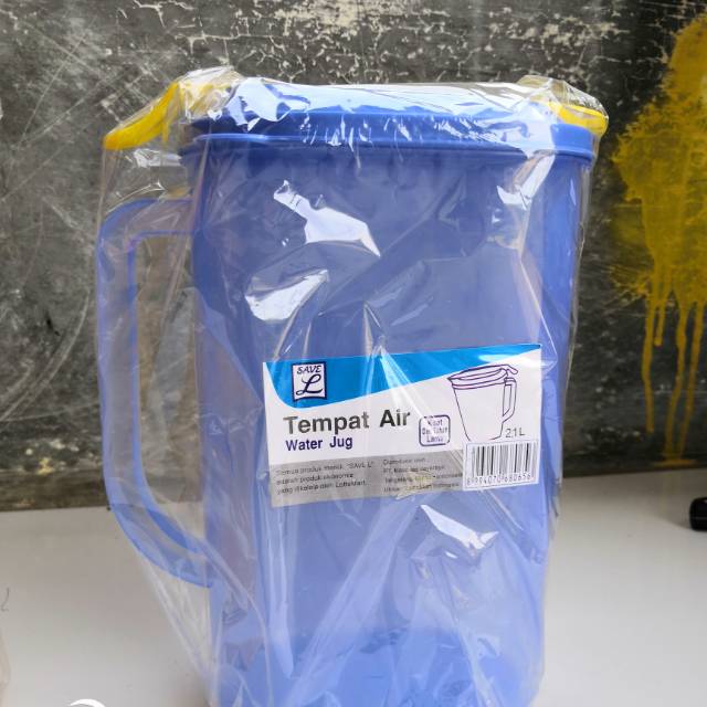 Teko plastik model oval ukuran 2,1 liter