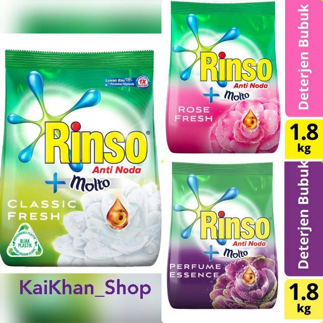 RINSO Molto Anti Noda Detergent Bubuk -  [ 1.8kg ]