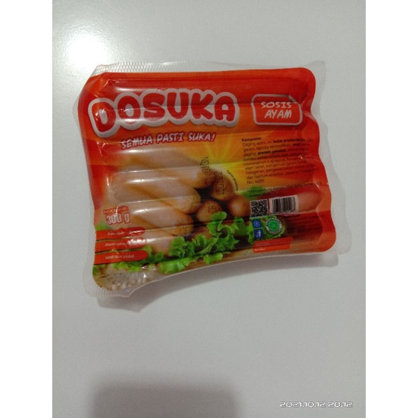Sosis ayam Dosuka 300gr. Dosuka sosis ayam 300gr