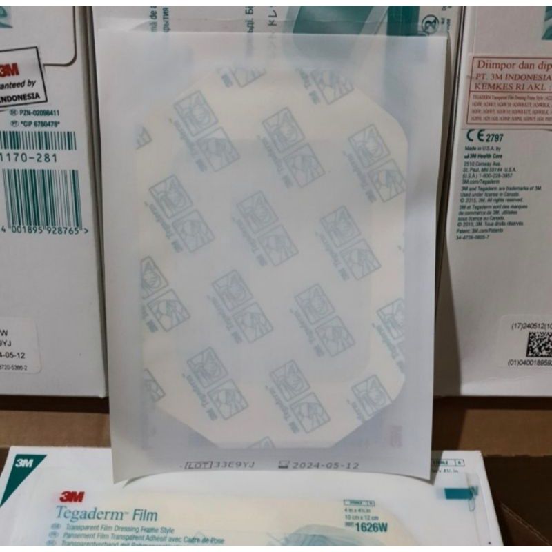 1626 Tegaderm / Plester Tahan Air / Tegaderm Film 1626W ukuran 10x12cm