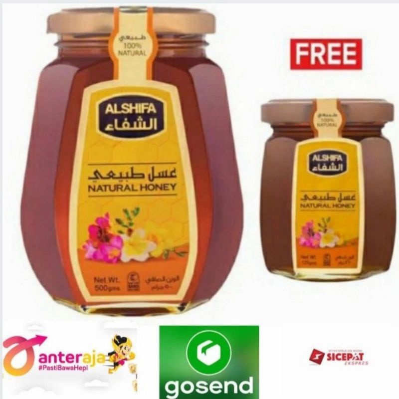 

Madu Asli Al Shifa Natural Honey Paket 500gr free 125gr Terlaris