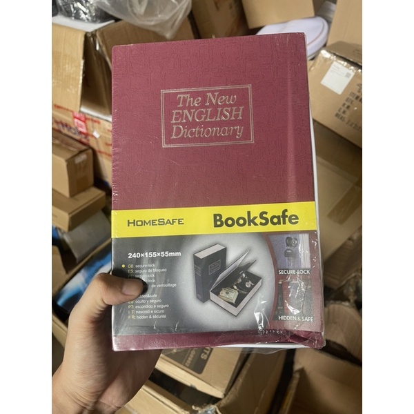 [OBRAL RIJEK] Security Dictionary Cash Jewelry Key Lock Book Storage - M - ER567