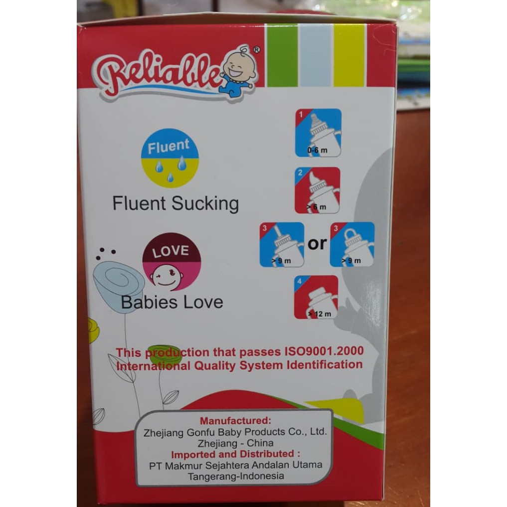 RELIABLE Training Cup 4 Step Bayi / Botol Minum Bayi Handle 6901