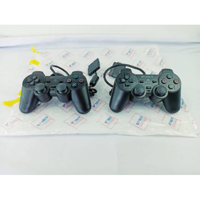 Stick Stik PS2 TW Hitam Serat getar 2 PCS