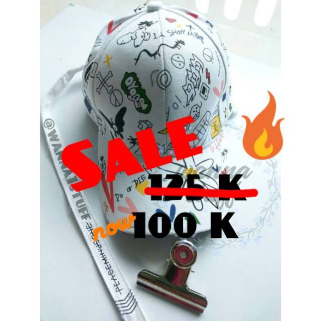 [ SALE ] G Dragon Peaceminusone Graffiti Ver Import PMO Cartoon Very limited Stock Cap Hat Kpop