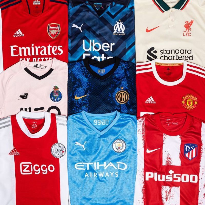 Jual Jersey Bola TERBARU EROPA 2021/2022 Grade Ori | Shopee Indonesia