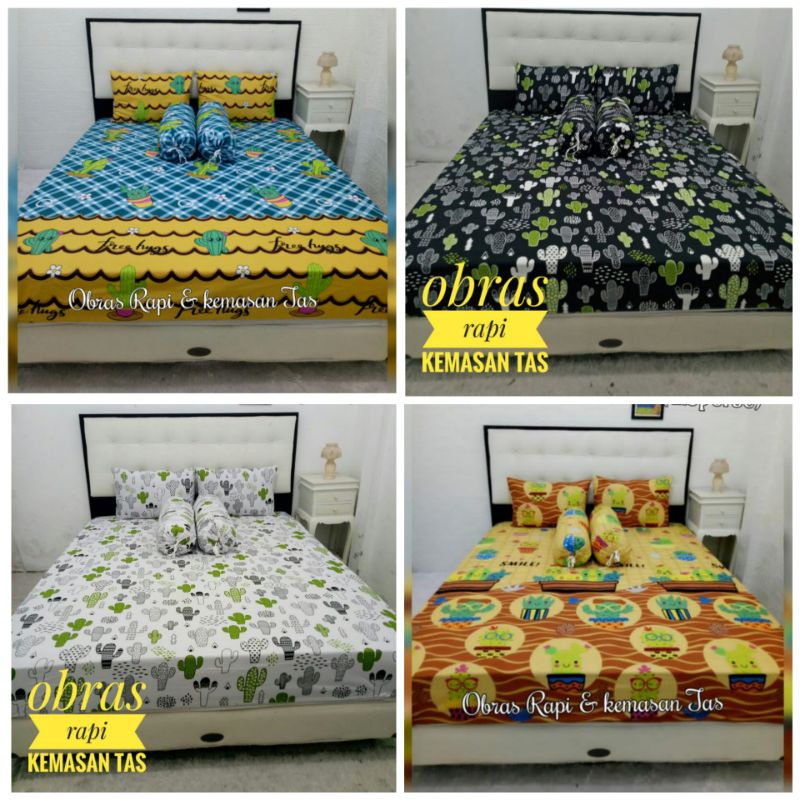 sprei homemade, seprai kaktus , seprai murah