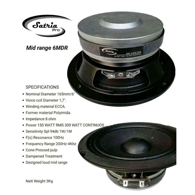 speaker satria 6 in