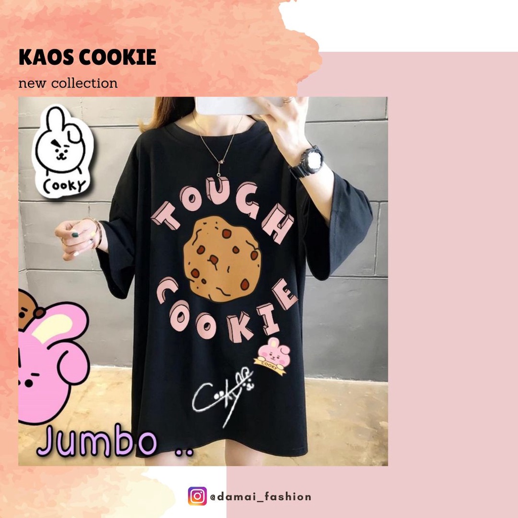 Damai fashion jakarta - ASLI JUMBO baju atasan KAOS JUMBO - big size TOUCH COOKIE - konveksimurah