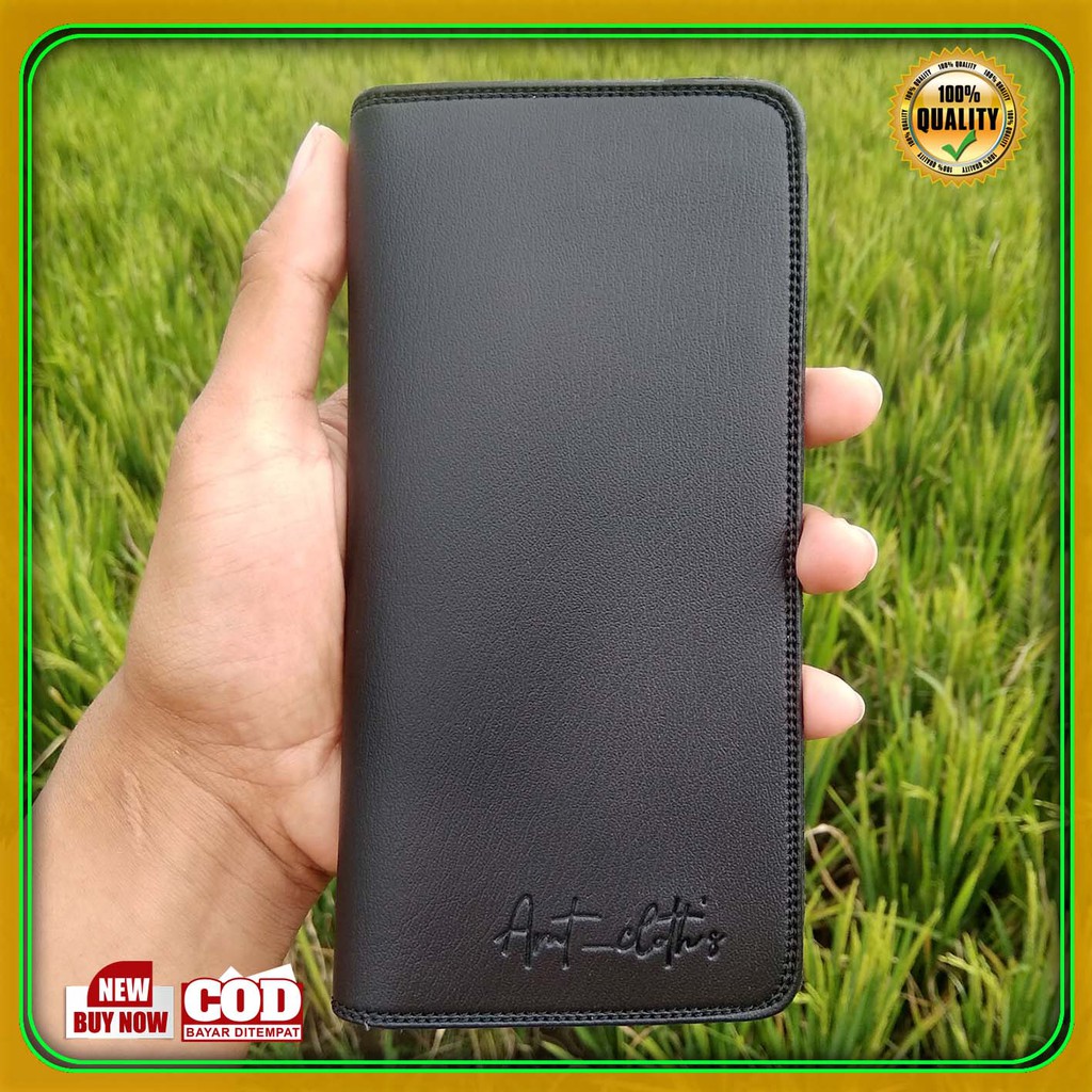DOMPET LIPAT PRIA PANJANG FASHION LAKI LAKI Bahan sintetik PVC Premium