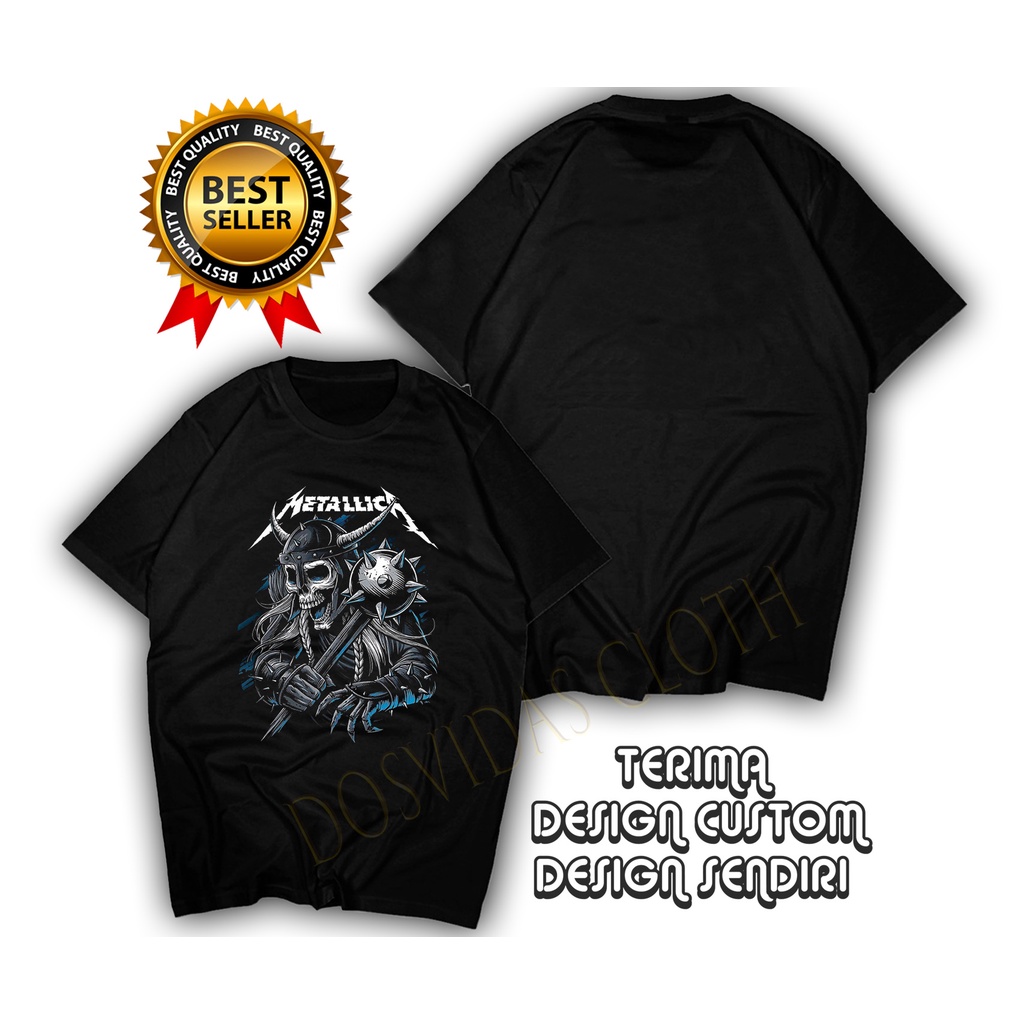Import Quality BAJU METALLICA Kaos Premium METALLICA Pria Wanita Distro Tshirt Murah