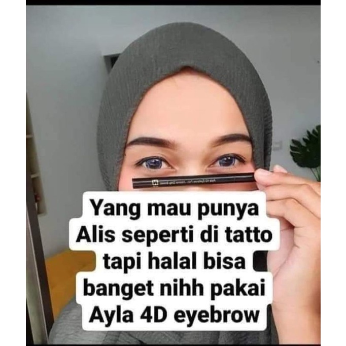 Pensil Alis/Pensil Alis Ayla/Pensil Alis Nasa/4D Eyebrow Pen