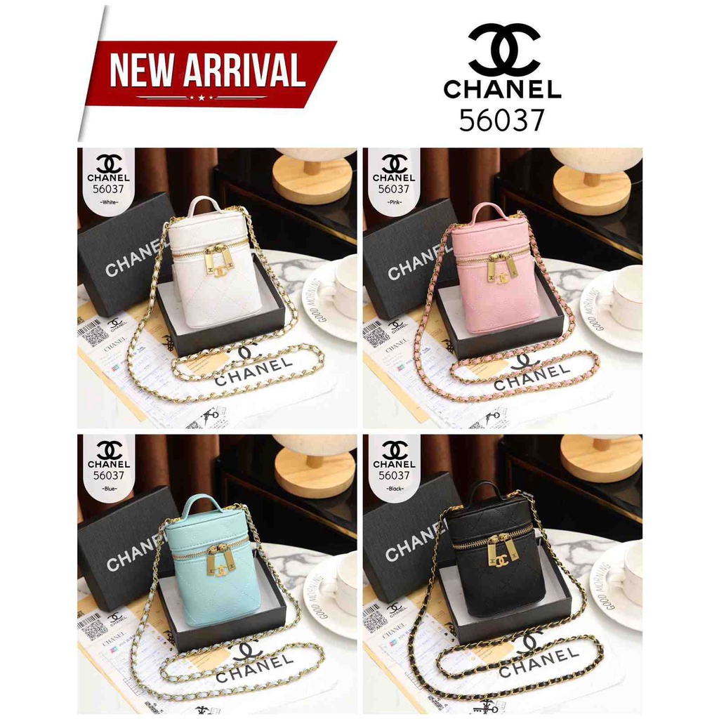 Tas Chanel Mini Pocket Cosmetic Sling 56037 ZXC 89 batam impor original fashion branded reseller sal