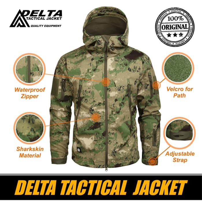 Jaket Outdoor / TAD Jaket Militer / Jaket Pendaki Waterproof Anti Air