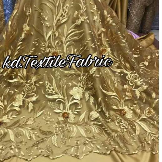 ► New bahan kain tille 3D mutiara bahan kain brokat 3d/bahan kebaya(harga per 0.5 meter) ♦