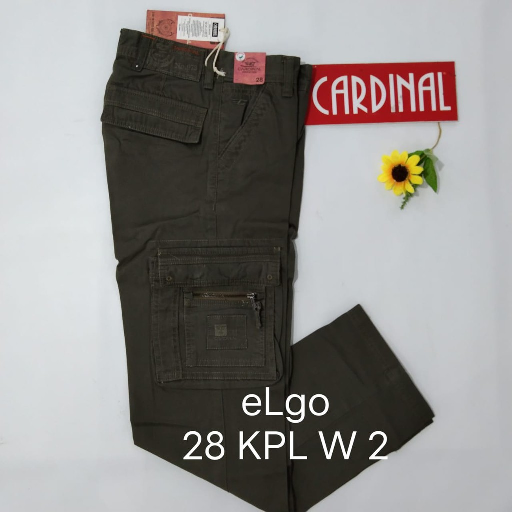 BB 28-KPL CARDINAL CELANA KEMPOL PANJANG Pria Cargo Cowok Dewasa