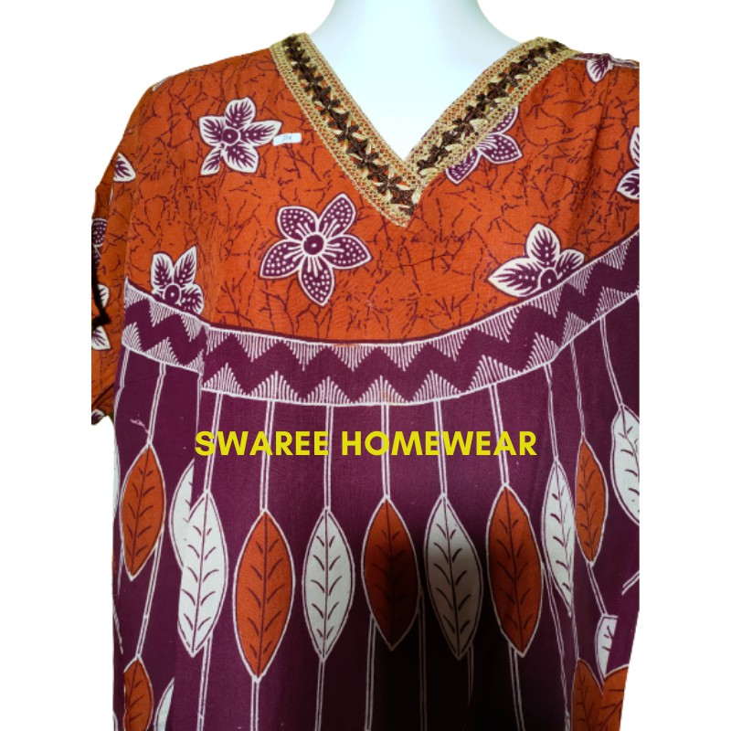 Daster Batik Murah Baju Batik Wanita Rayon Lengan Pendek Bisa Pilih Warna