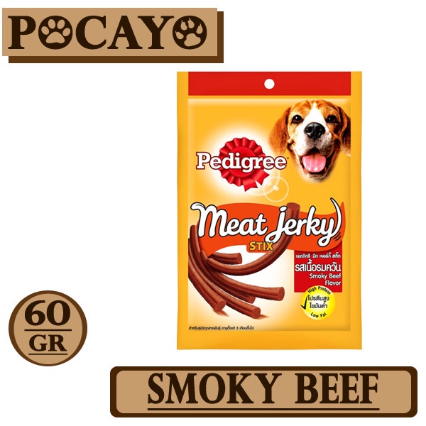 Pedigree Meat Jerky Stix Smoky Beef 60gr