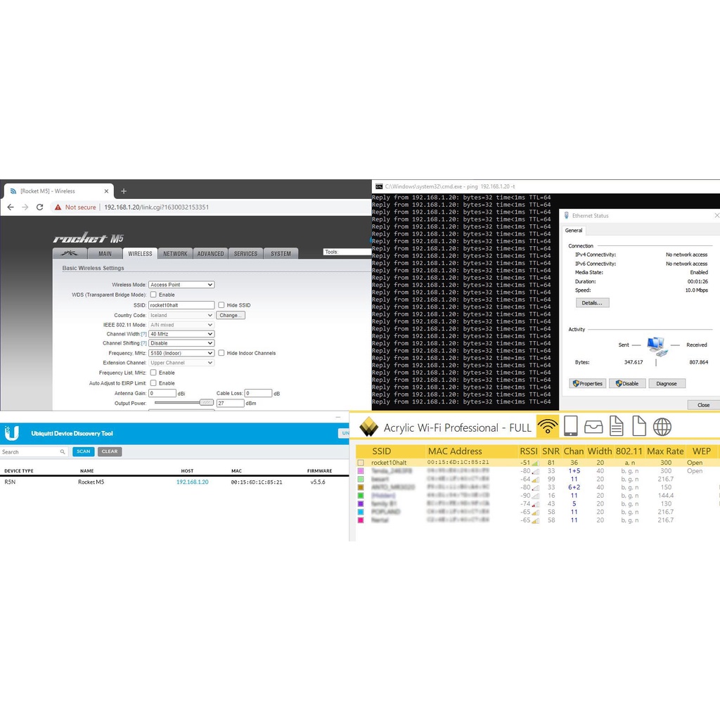 minus Rocket m5 ubiquiti ubnt RM5