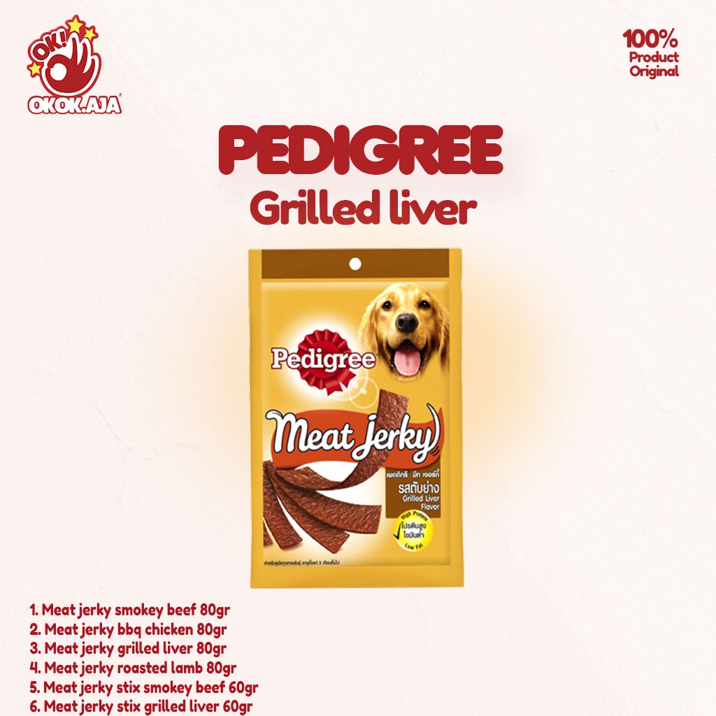 PEDIGREE MEAT JERKY - Cemilan Snack Anjing murah