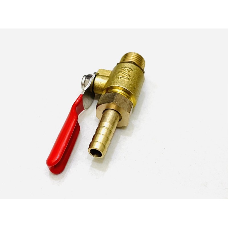 Stop kran Kompresor Gas 1/4 Inch- Ball Valve 1/4&quot;- Keran Angin Move