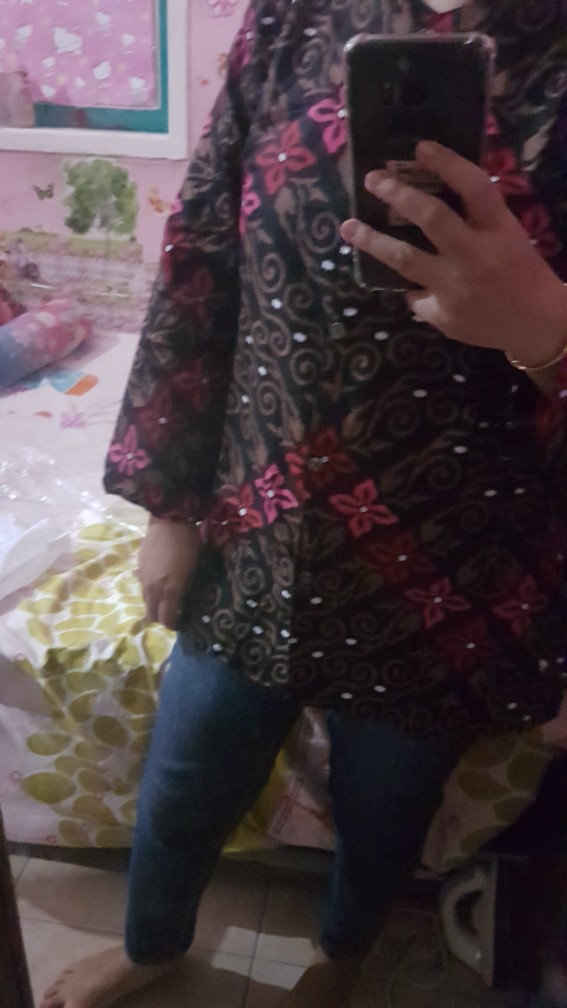 Baju Batik Wanita Modern Monalisa Genes M,l,xl Asli Pekalongan