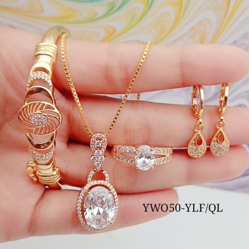 perhiasan lapis mas permata kristal terlaris