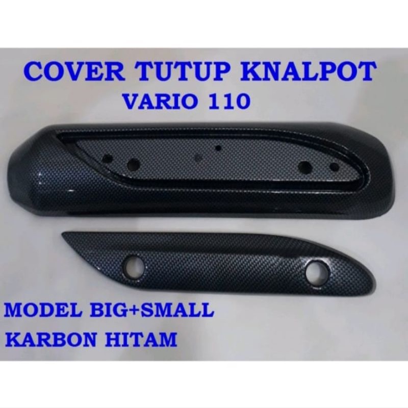 Cover Tutup Knalpot Vario 110 Karbon