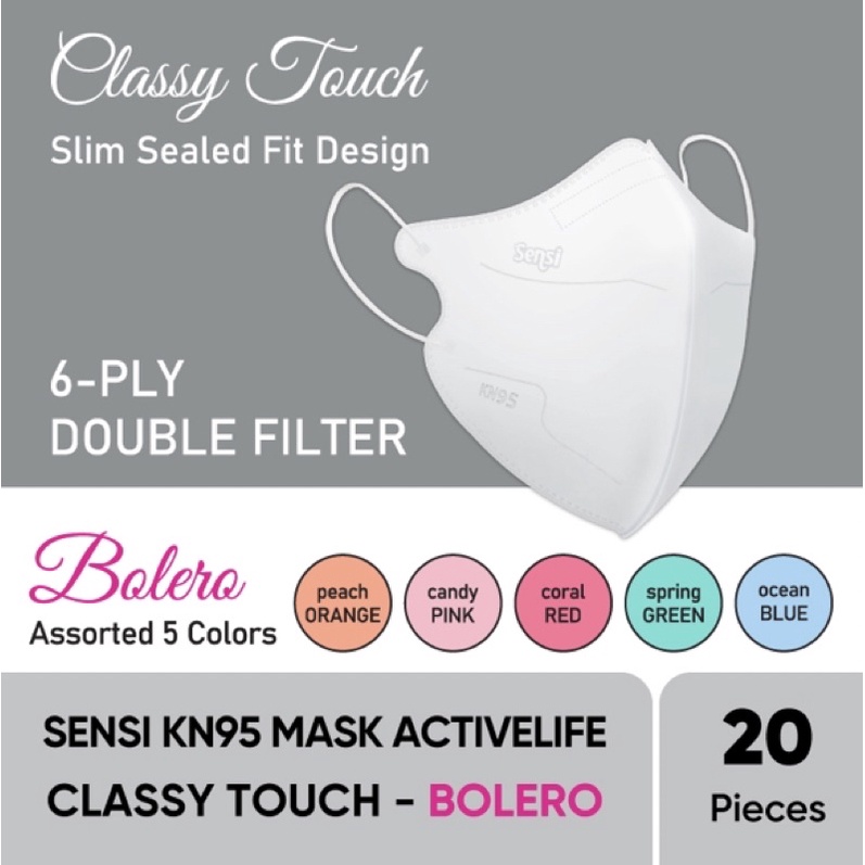 MASKER SENSI KN 95 KN95 5 PLY DOUBLE FILTER PROTECTIVE MASK