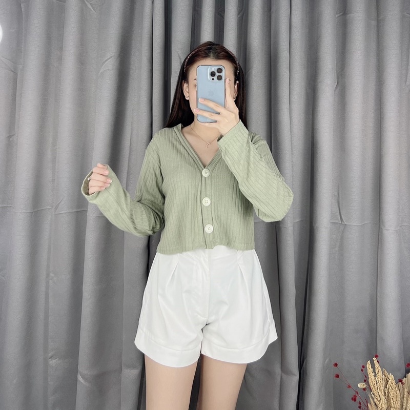 Knit button cardi longsleeve 046 | knit long sleeve | atasan rajut lengan panjang