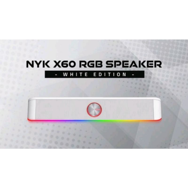 NYK NEMESIS X60 / X 60 Quantum Stereo Gaming Soundbar Speaker Original Speaker Gaming Stereo Sounbar Gaming RGB NYK X60 Quantum